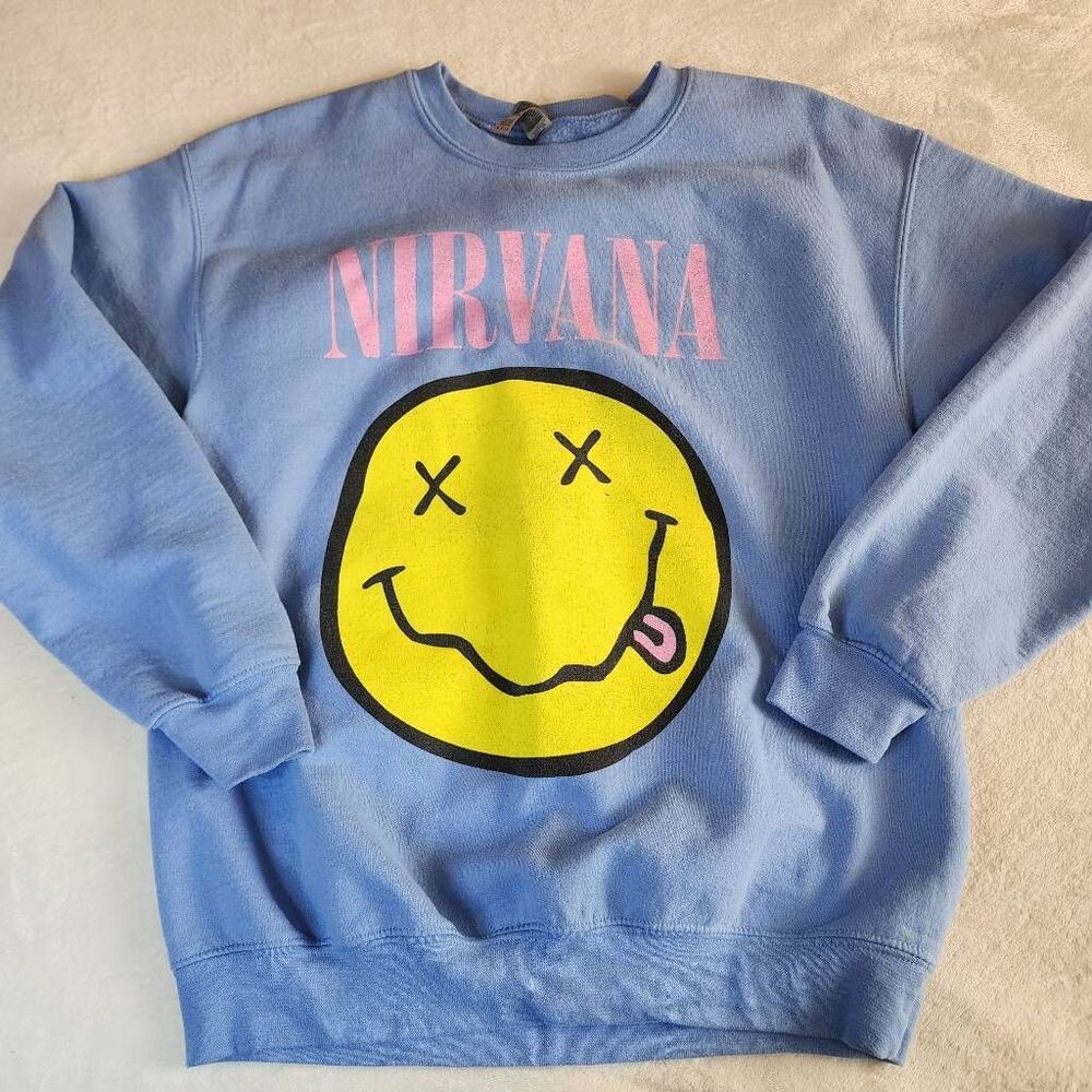 Gildan Nirvana Graphic Sweatshirt Size Medium